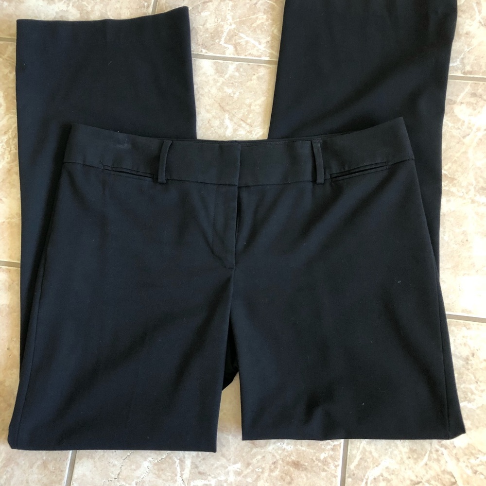 LOFT Marissa cut trouser pants, size 12 - black